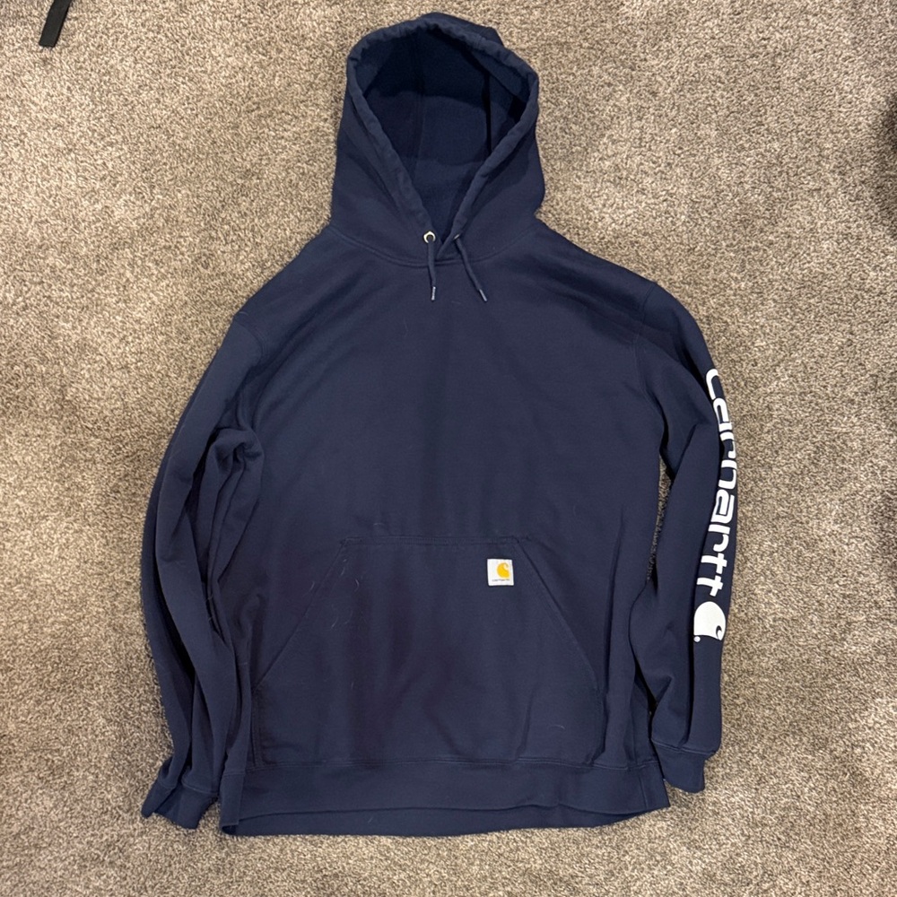Carhartt Dark Blue Pullover Hoodie